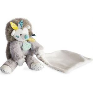 Doudou et Compagnie Peluche avec doudou Tiwipi hérisson (21 cm)