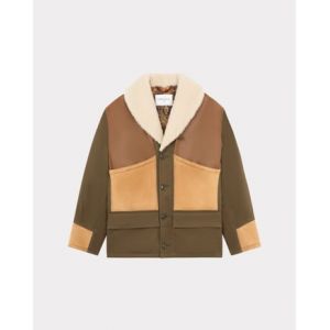 Chevignon Manteau en peau lainée et empiècements cuir CAMERAMAN