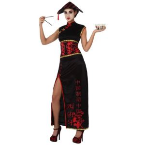 Atosa Déguisement de chinoise en noir
