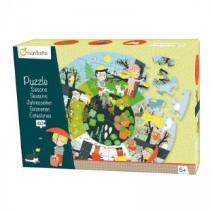 Avenue mandarine Les saisons - Puzzle géant 40 pièces