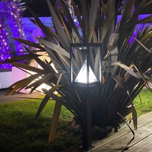 Lumihome BORNE LED SOLAIRE KEOPS NOIRE 50CM