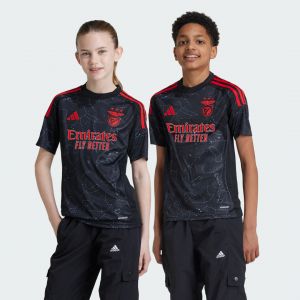 Adidas Benfica Maillot Extérieur 2024/25 Enfant, pointure 140 cm - ['Noir'] - Taille 140 cm