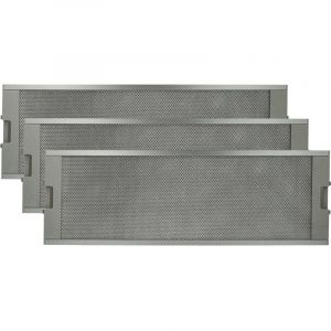 Vhbw 3x Filtre anti-graisse compatible avec De Dietrich MA IV-60, MA IV-EX, MA IV-60 W hotte de cuisine, m&eacute;tal