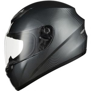 Image de Favoto Casque de Moto Intégral, Casque de Scooter Respirant pour Femme Homme Adultes, Protection de Sécurité, Certifié ECE, 57-58cm Fibre de Carbone