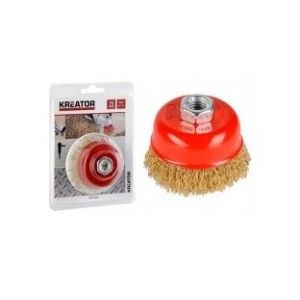 Image de Kreator KRT150202 - Brosse rotative fils en laiton Diamètre brosse 75 mm Axe M14