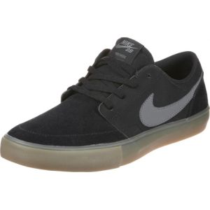 Nike Chaussure de skateboard SB Solarsoft Portmore II - Homme - Noir - Taille 38