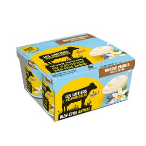 Yoplait Yaourt brass&eacute; sucr&eacute; a la vanille, lait entier