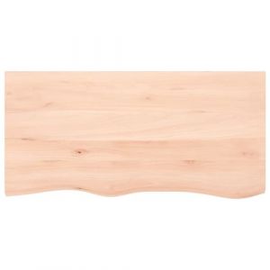 VidaXL Comptoir de salle de bain 100x50x6 cm bois massif non traité