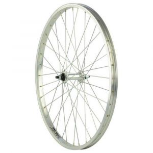 Velox Roue vtt 24- av ecrou axe plein v-brake jante alu argent mach1 m110 evo moy miche magnum