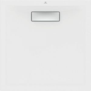 Ideal Standard Receveur rectangulaire en acrylique 120 x 100 cm Ultra Flat New blanc, avec traitement antidérapant extra-plat 2,5 cm d