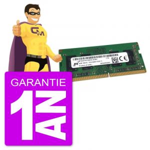 Micron 4Go RAM DDR4 PC4-19200S MTA4ATF51264HZ-2G3B1 SODIMM PC Portable