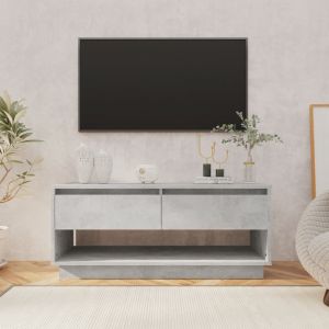 Image de VidaXL Meuble Tv Gris B¿¿Ton 102x41x44 Cm Agglom¿¿R¿¿