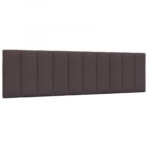 VidaXL Coussin de tête de lit Hanko marron foncé 180 cm tissu
