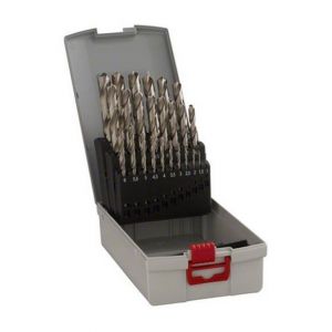 Bosch Set de 25 forets à métaux rectifiés Point TeqQ 1-13mm 2608577352