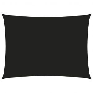 VidaXL Voile de parasol Tissu Oxford rectangulaire 3,5x5 m Noir