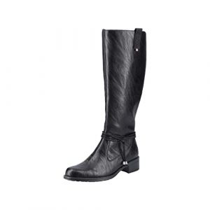 Rieker Botte haute jusqu'au genou Femme, Black Black Z7361 00, 39 EU