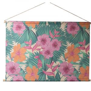 Amadeus Kakemono fleurs d'été 80x120 cm - Multicolore - Tissu