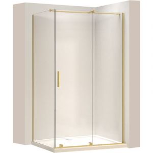 Réa Cabine de douche montana brushed gold 120X100