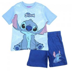 Ensemble - NPZ - Lilo & Stitch - Tee-shirt manches courtes - Short &agrave; taille &eacute;lastique - 100% coton