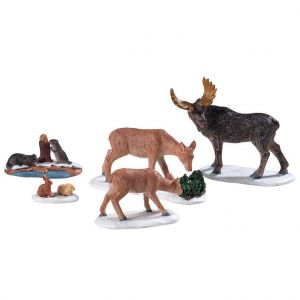 Lemax Wild Animals Polyrésine H7.6 cm Multicolore