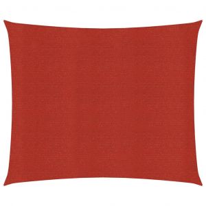 VidaXL Voile d'ombrage 160 g/m² Rouge 7x7 m PEHD