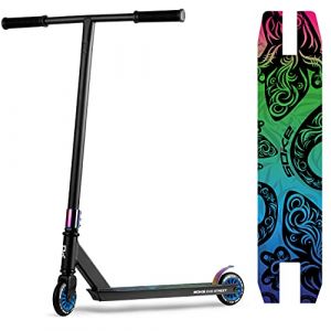 SOKE Evo Street Trottinette Freestyle ABEC-9 Carbon - Trottinette Freestyle Adulte pour Skatepark - Trottinette Freestyle Garçons & Filles pour Faire des Tours & Fouets - pour Adolescents 11-15