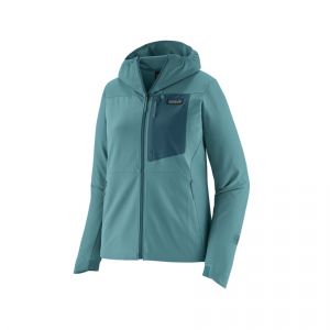 Patagonia Polaire à capuche R1 CrossStrata bleu femme - XL