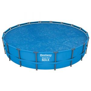 Bestway Couverture solaire de piscine Flowclear 549 cm Bleu