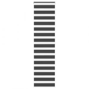 VidaXL Store zèbre noir 60x200 cm largeur du tissu 55,9 cm polyester, store à enrouleur zébré, store zébré pour fenêtre, 4014253
