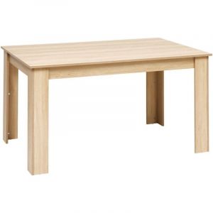 Table Abana 6 places bois clair
