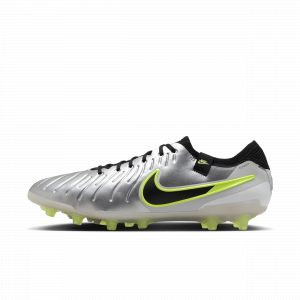 Nike Tiempo Legend 10 Elite AG-PRO Mad Voltage - Argenté/Noir/Jaune Fluo - Herbe synthétique (AG), pointure 37½ - ['Argenté'] - Taille 37½