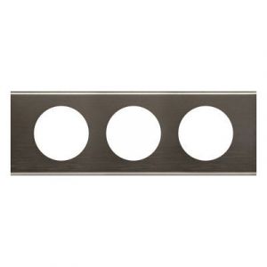 Legrand Céliane plaque 3 postes Black Nickel 069033