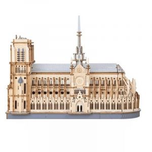 ROWOOD-ROBOTIME Maquette 3D - Cath&eacute;drale Notre-Dame Paris | bois | d&egrave;s 14 ans | monument | activit&eacute; cr&eacute;ative