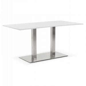 Image de Table Design "Mississippi" 160cm Blanc Prix