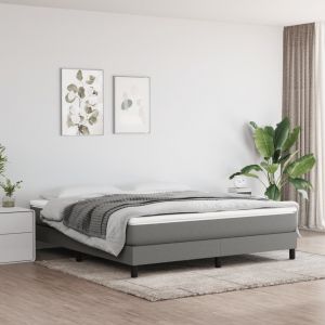 VidaXL Matelas de lit &agrave; ressorts ensach&eacute;s Gris fonc&eacute; 160x200x20 cm