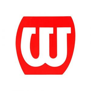 Wilson Pochoir Logo, Stencil W, Pour Raquette de Squash/Badminton, Rouge, X0016