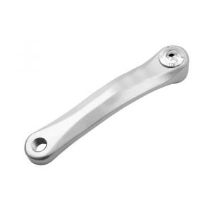 Manivelle gauche prowheel aluminium 170 mm moyeu diamant argent