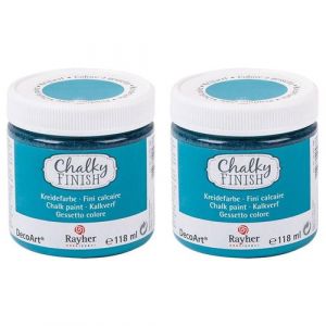 Rayher Peinture craie Chalky Finish 236 ml - bleu lagon
