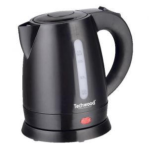 Techwood Bouilloire Electrique TB-1036 Capacit&eacute; 1L - 1600W Arr&ecirc;t de s&eacute;curit&eacute; en cas de surchauffe Indicateur niveau d'eau, noir