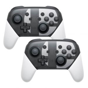 Qumox 2pcs Manette De Jeux Contrôleur Bluetooth Pro Sans Fil Gamepad Compatible Pour Nintendo Switch Super Smash Bros.