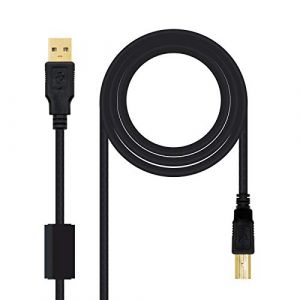 Nano cable Câble USB 2.0 A vers USB B 10.01.120 Noir