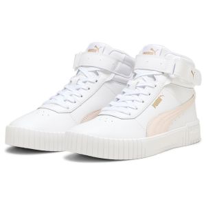 Puma Femme Carina 2.0 Mid Basket, White-Frosty Pink Gold, 39 EU