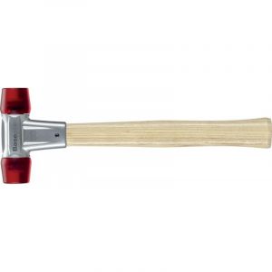 Maillet BASEPLEX, Acétate de cellulose / acétate de cellulose avec boîtier en zinc moulé et manche en bois - D=25 mm - 3906.025
