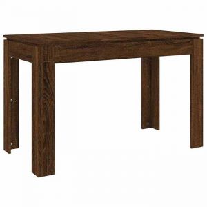 Décoshop26 Table de salle à manger design moderne 120 x 60 x 76 cm bois d'ingénierie marron DEC036669