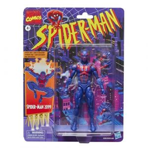 Marvel Legends Series, Figurine Spider-Man 2099 r&eacute;tro sous Blister inspir&eacute;e des Bandes dessin&eacute;es