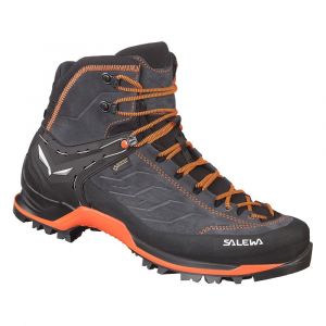Salewa MTN Trainer Mid GTX Chaussures Homme, asphalt/fluo orange UK 7,5 | EU 41 Chaussures trekking & randonn&eacute;e