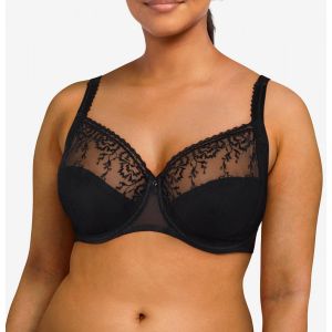 Chantelle Every Curve Soutien-Gorge à Couverture Totale, Noir, 95G (FR) Femme