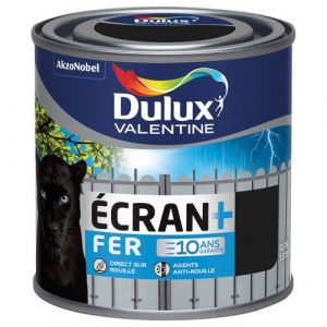 Dulux Valentine Peinture fer brillant écran+ 250 mL - noir - Peinture antirouille, Peinture métal