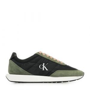 Calvin Klein Baskets Retro Runner Lace Up Nylon Mg Pour Femme - 37