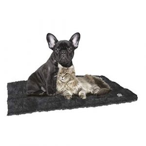 Croci 90 x 64 cm: Tapis auto-chauffant noir pour chiens et chats